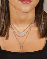 Triple Layered Bar Necklace by Sterling Forever