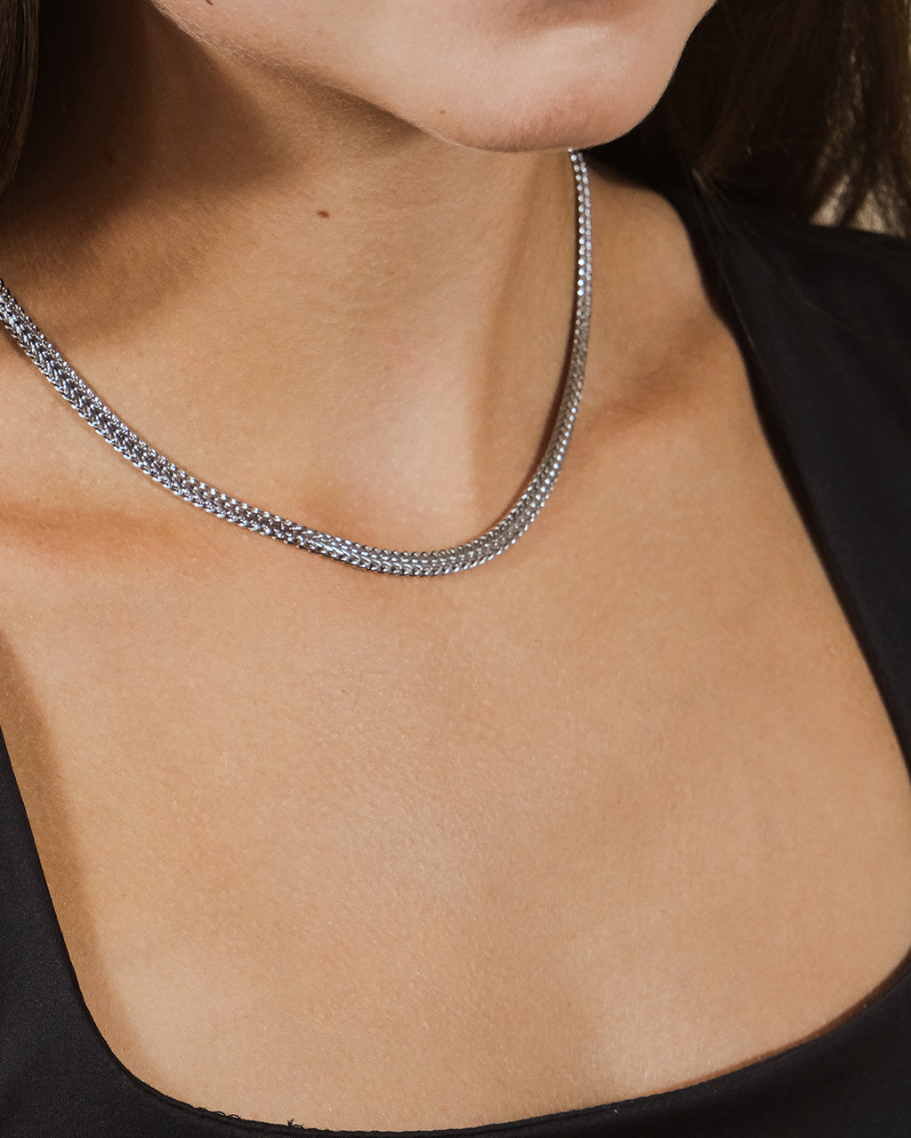 Flat Link Chain by Sterling Forever