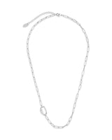 Polished Carabiner Station Necklace by Sterling Forever