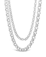 Bold Layered Rolo Chain Necklace by Sterling Forever