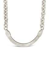 Marzia Herringbone & Rolo Chain Necklace by Sterling Forever