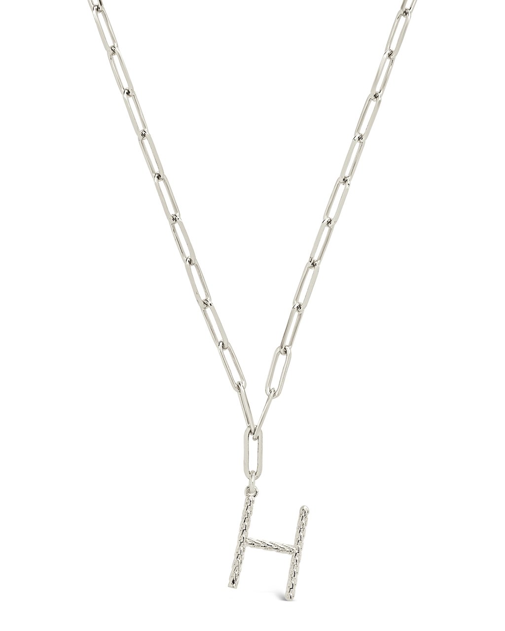 Braided Initial Pendant Necklace by Sterling Forever