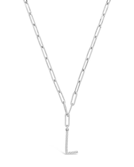 Braided Initial Pendant Necklace by Sterling Forever