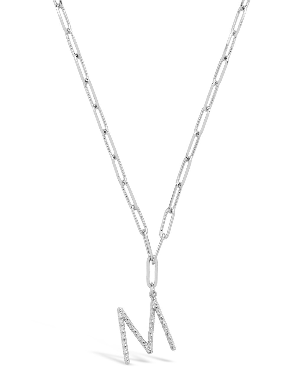 Braided Initial Pendant Necklace by Sterling Forever