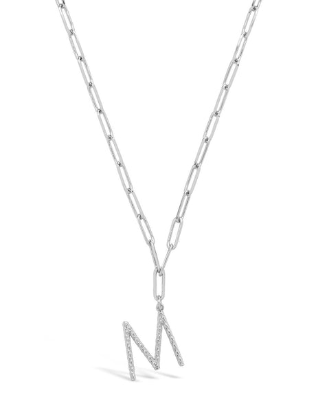 Braided Initial Pendant Necklace by Sterling Forever