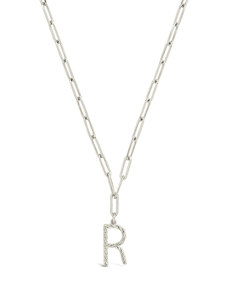 Braided Initial Pendant Necklace by Sterling Forever