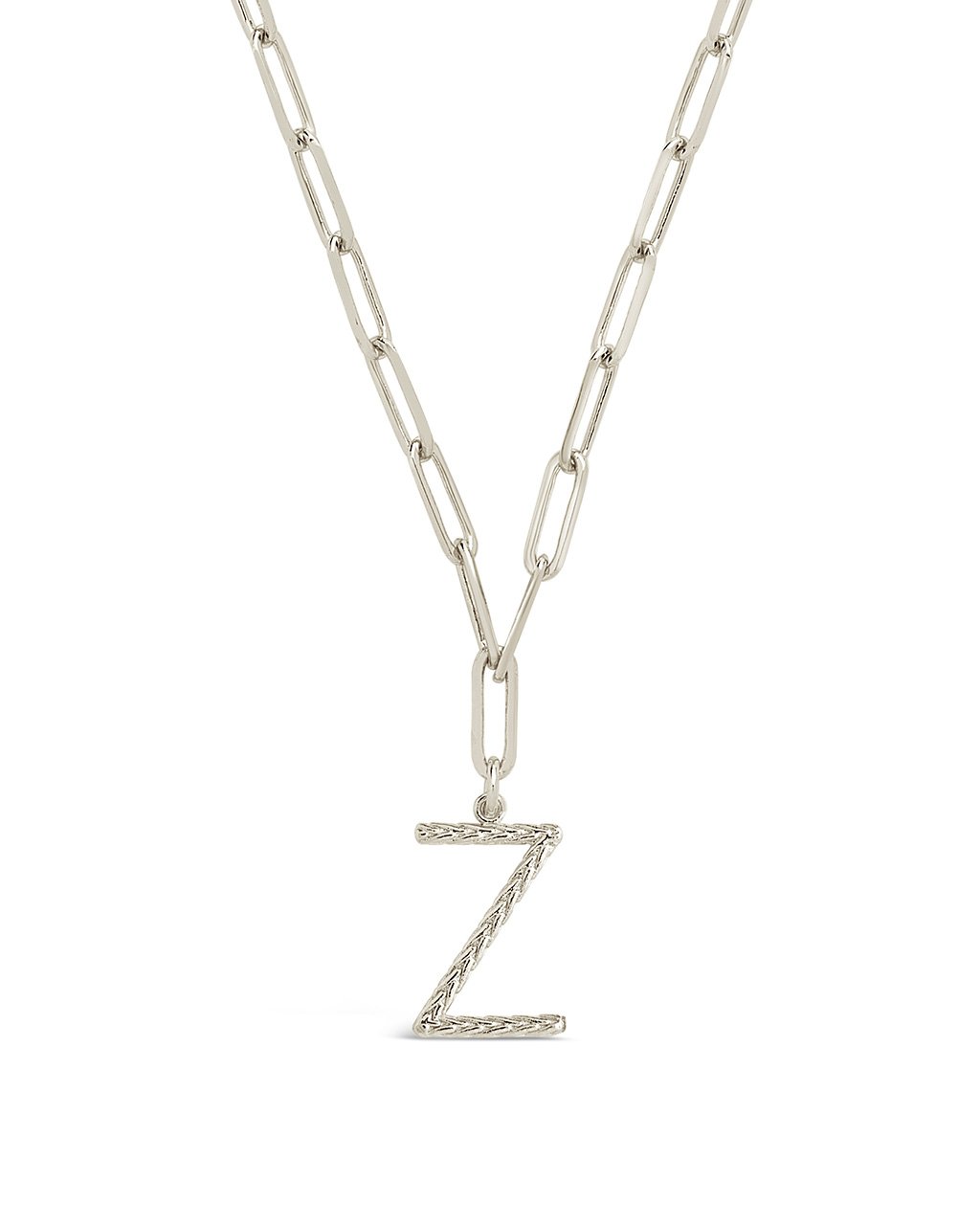 Braided Initial Pendant Necklace by Sterling Forever