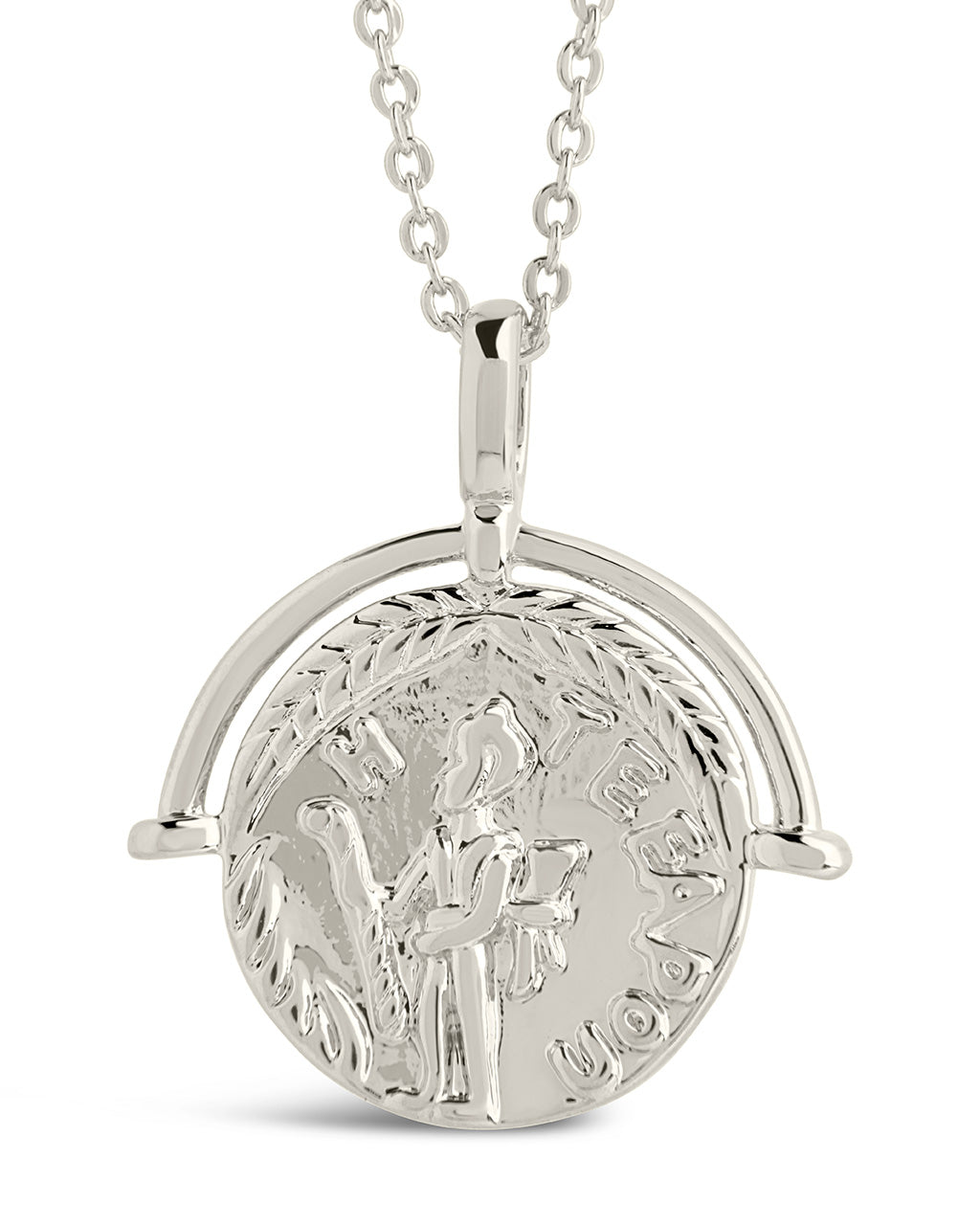 Ancient Royalty Coin Pendant Necklace by Sterling Forever