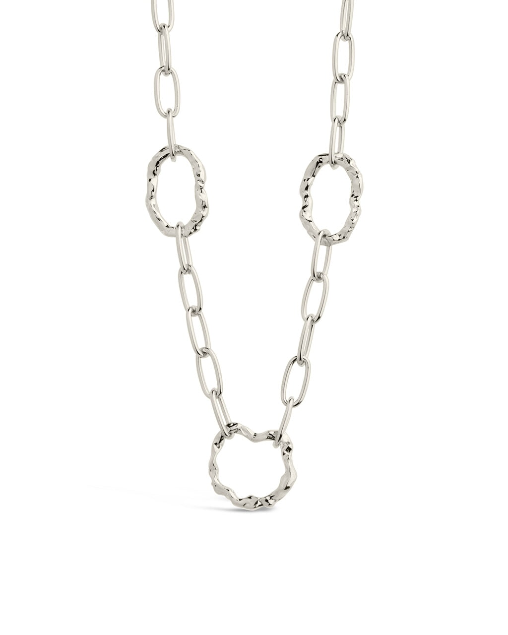 Ira Hammered Chain Necklace by Sterling Forever