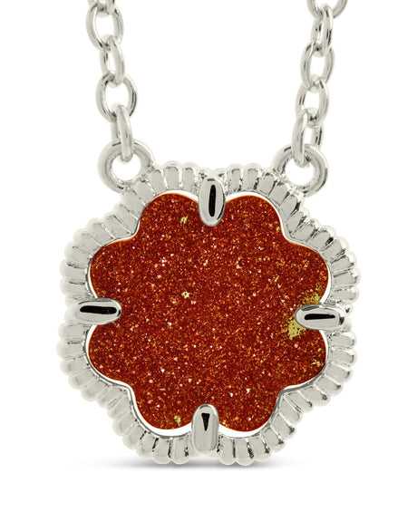 Rose Petal Pendant Necklace by Sterling Forever