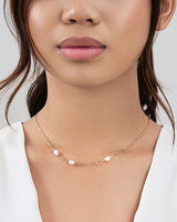 Dainty Pearl Chain Necklace by Sterling Forever