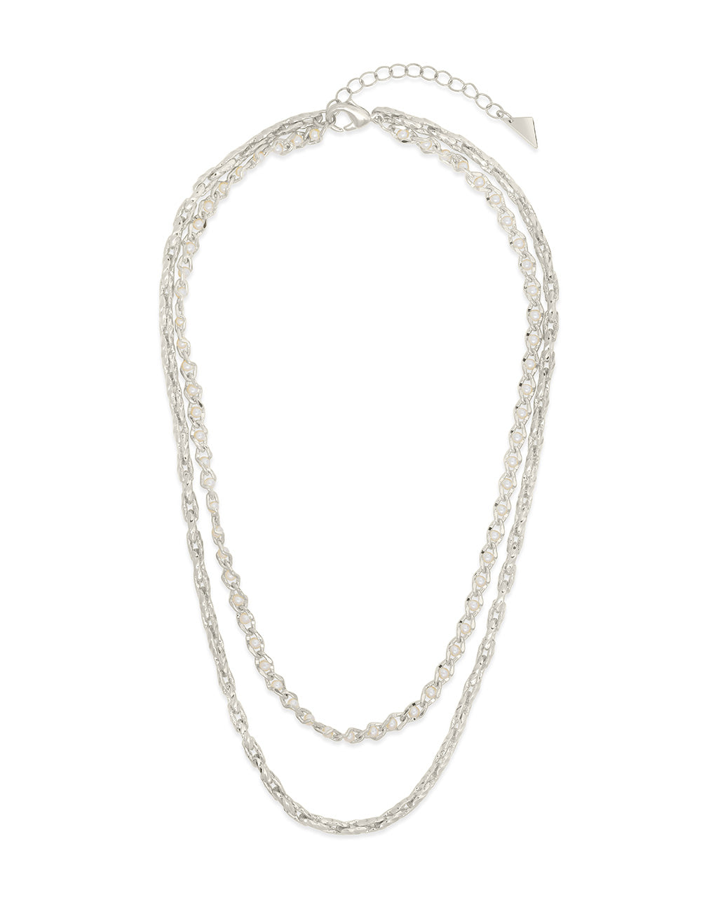 Amedea Pearl & Chain Layered Necklace by Sterling Forever