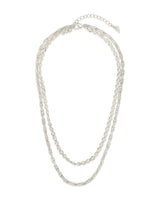 Amedea Pearl & Chain Layered Necklace by Sterling Forever