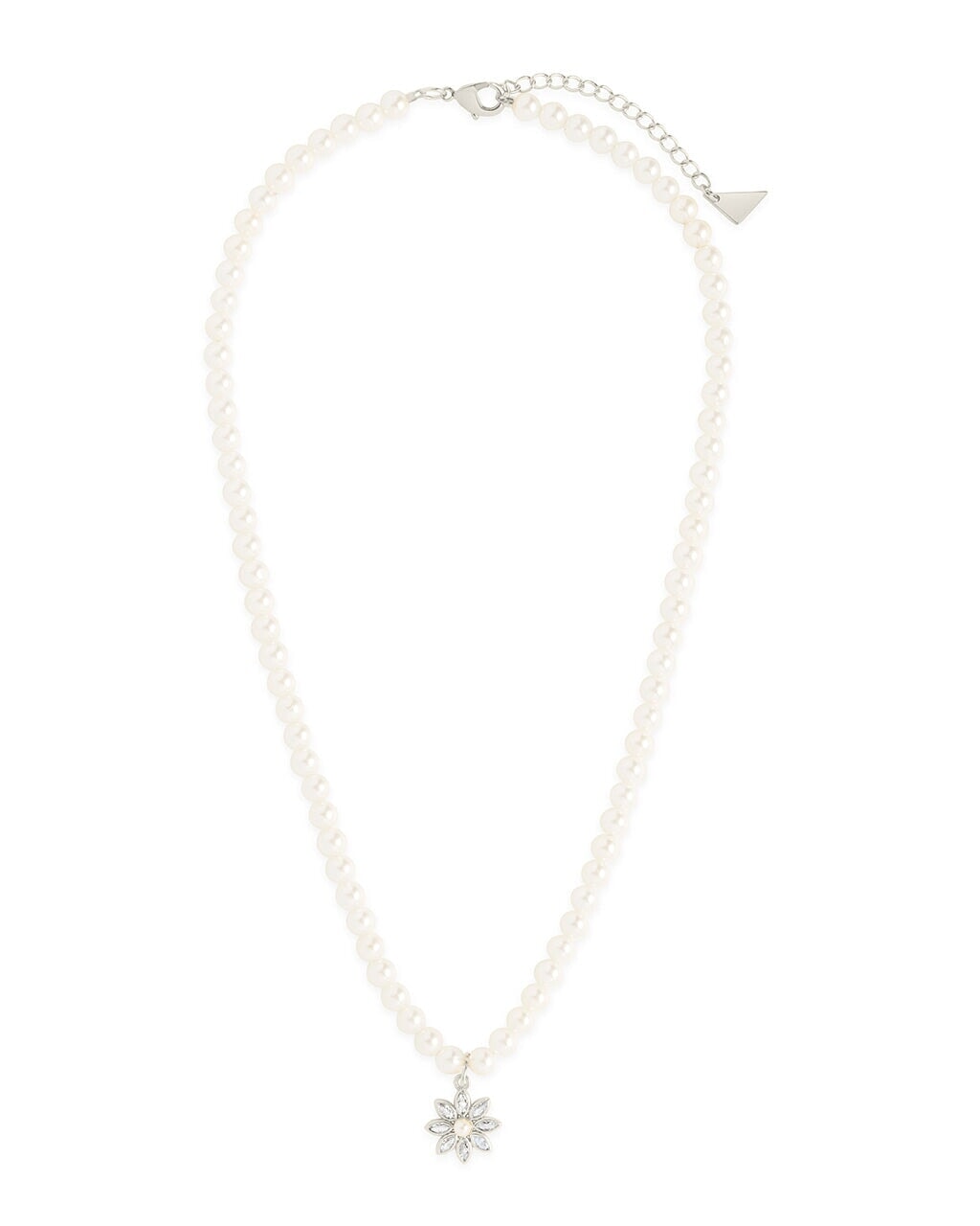 Esti CZ Beaded Pearl Necklace by Sterling Forever