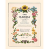 The Florist: Restored Floral Adult Coloring Book from London in 1760
