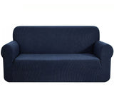 Navy Blue 2-Piece Set Slipcover Sofa & Loveseat Cover Protector 4-Way Stretch Elastic by Homemartgoods