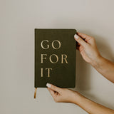 Go For It Fabric Journal by Sweet Water Decor