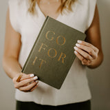 Go For It Fabric Journal by Sweet Water Decor