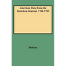 American Data from the Aberdeen Journal, 1748-1783