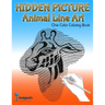 Hidden Picture Animal Line Art: One Color Coloring Book