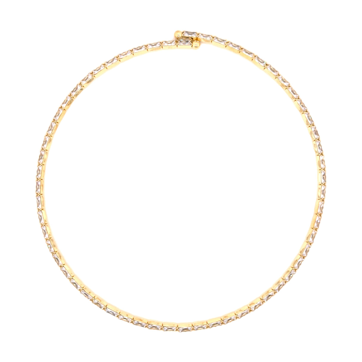 Baguette Choker Necklace by Jennifer Miller Jewelry