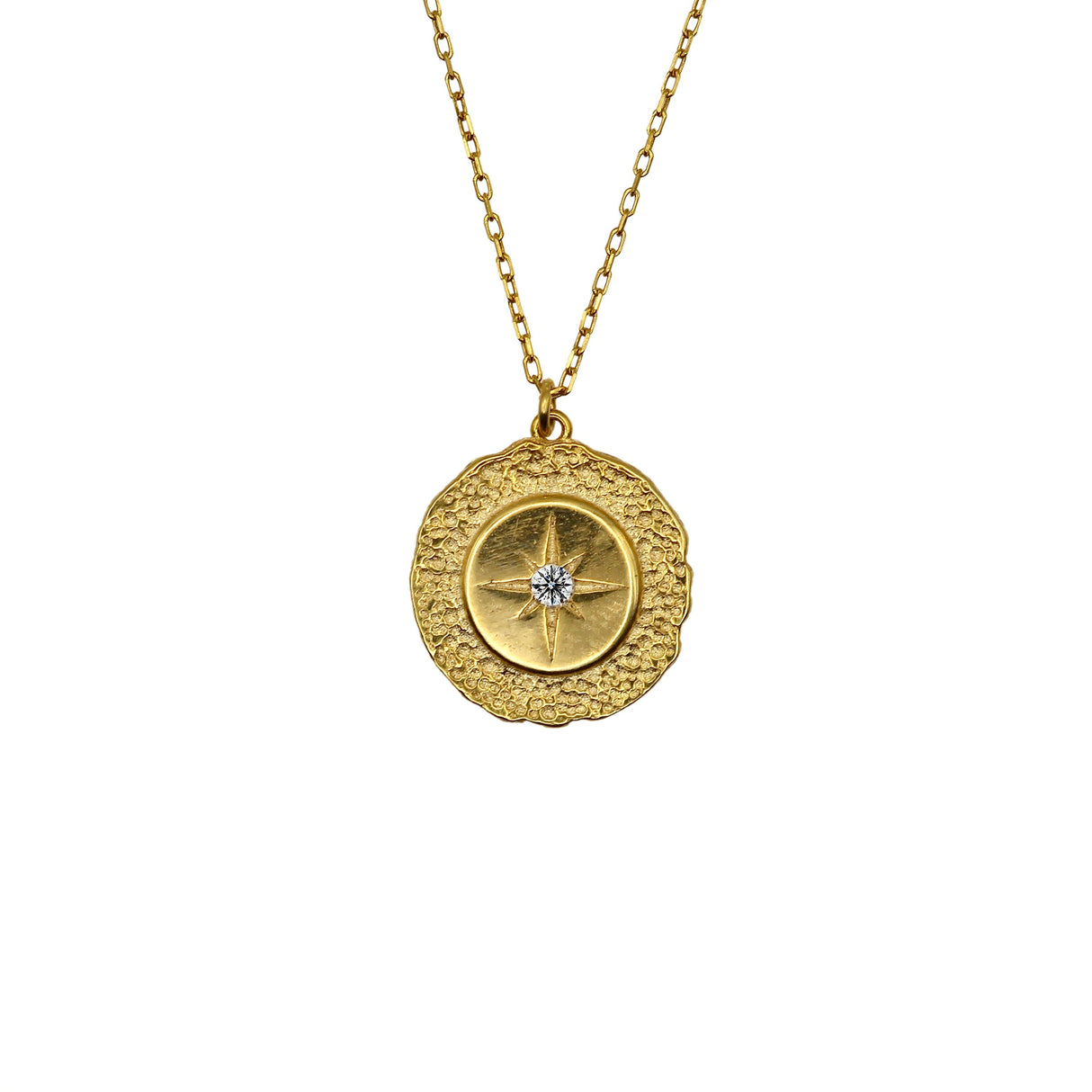 Diamond Northern Star Charms Gold Necklace by VicStoneNYC Fine Jewelry