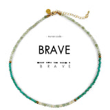 Morse Code Necklace: BRAVE by ETHICGOODS