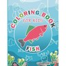Coloring Book For Kids: Fish Design Animal Coloring Book