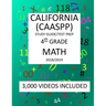 4th Grade CALIFORNIA CAASPP, MATH, Test Prep: 2019: 4th Grade California Assessment of Student Performance and Progress MATH Test prep/study guide