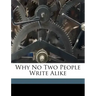 Why No Two People Write Alike
