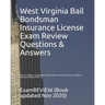 West Virginia Bail Bondsman Insurance License Exam Review Questions & Answers 2016/17 Edition: A Self-Practice Exercise Book focusing on the basic con