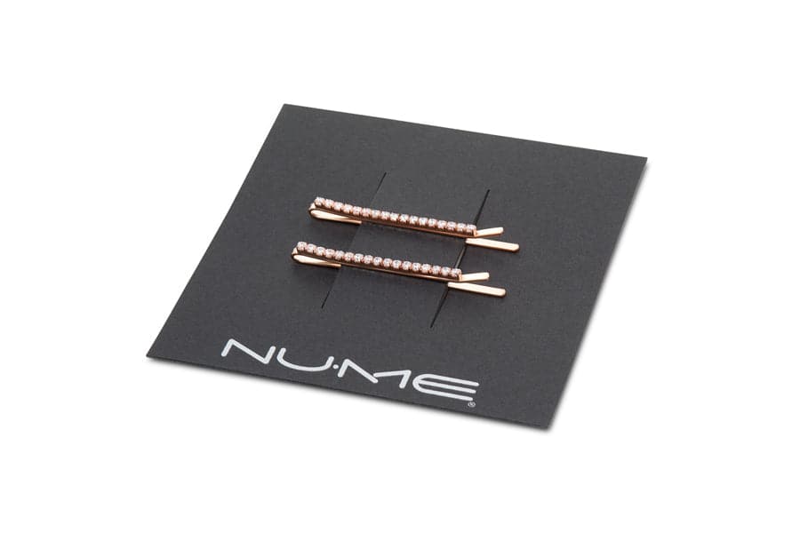 NuMe Sparkle Hair Pin Set of 2-  Rose Gold by NuMe