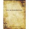 *What My Family Should Know*: Incase of Emergency Estate Planning, DNR, Christian Legacy, Final Wishes, Farewell Messages Will Planning Workbook, 8.5x