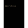Reservations Book: Hardcover Restaurant Reservations, Double Page per Day for Lunch and Dinner, 8.5x11", Black