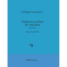 Sonata in a minor for solo flute without bass Wq 132 (H 562) (MDB Urtext)