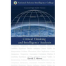 Critical Thinking and Intelligence Analysis