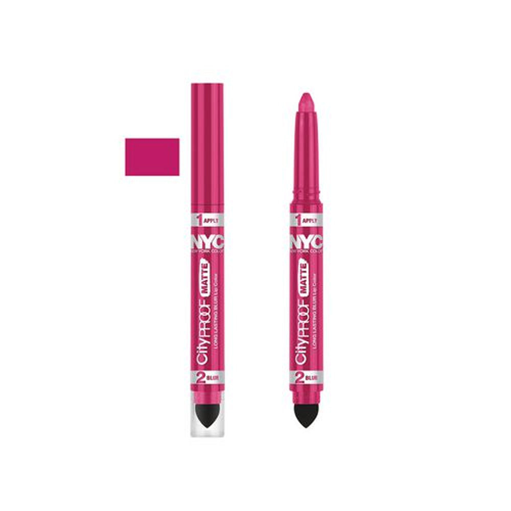 NYC City Proof Matte Blur Lip Color - Fashion Fuchsia