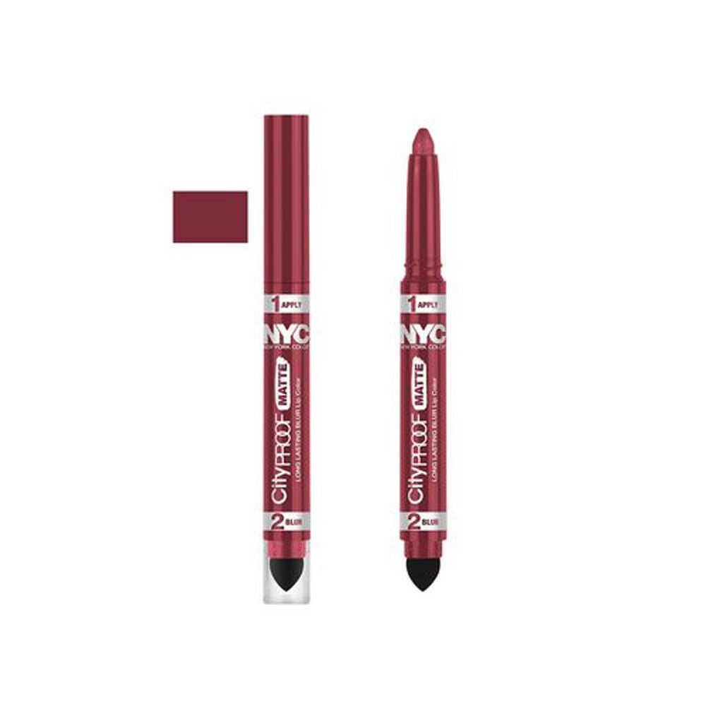 NYC City Proof Matte Blur Lip Color - City Cherry