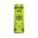 Cherry Lime 222 Sparkling Energy Drink - 222mg Caffeine - 12 Pack by OdysseyElixir