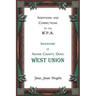 Additions and Corrections to the W.P.A. Inventory of Adams County, Ohio: West Union