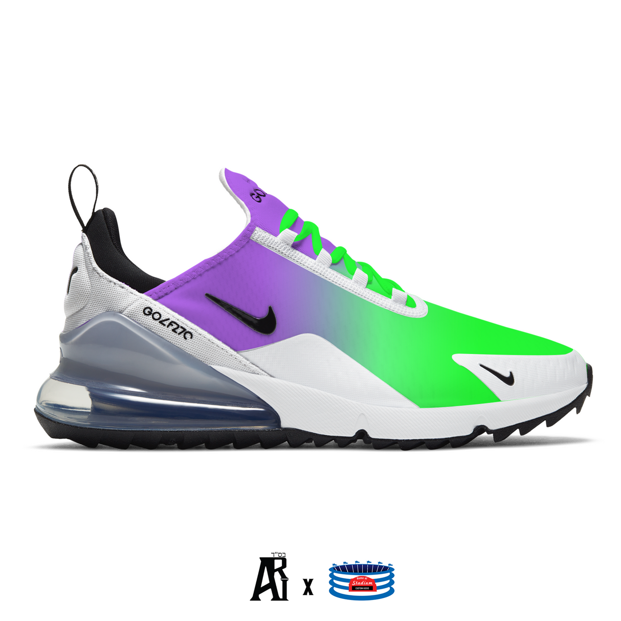 "Fades" Nike Air Max 270 G Golf Shoes by Stadium Custom Kicks