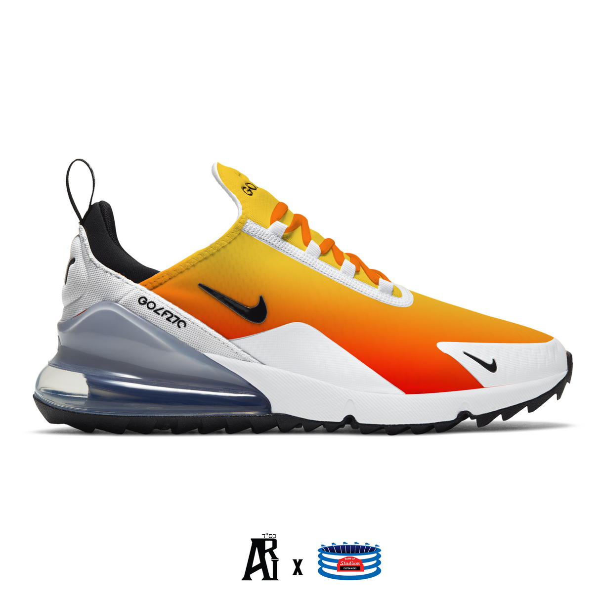 "Fades" Nike Air Max 270 G Golf Shoes by Stadium Custom Kicks