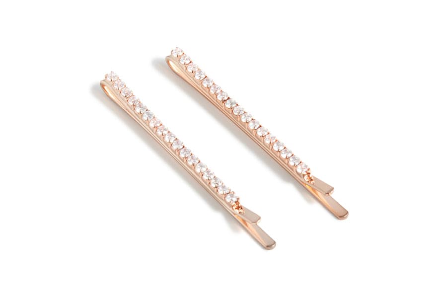 NuMe Sparkle Hair Pin Set of 2-  Rose Gold by NuMe