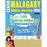 Learn Malagasy While Having Fun! - For Children: Kids of All Ages - Study 100 Essential Thematics with Word Search Puzzles - Vol.1