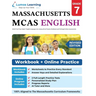 MCAS Test Prep: Grade 7 English Language Arts Literacy (ELA) Practice Workbook and Full-length Online Assessments: Next Generation Massachusetts Compr