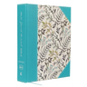 NKJV, Journal the Word Bible, Large Print, Blue Floral Cloth, Red Letter Edition: Reflect, Journal, or Create Art Next to Your Favorite Verses