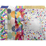 12 Count Celebration Medium Decorative Foam Padded Mailing Envelopes by Present Paper