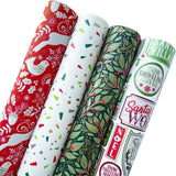 Red & Green Christmas Wrapping Paper Roll Bundle by Present Paper