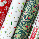 Red & Green Christmas Wrapping Paper Roll Bundle by Present Paper