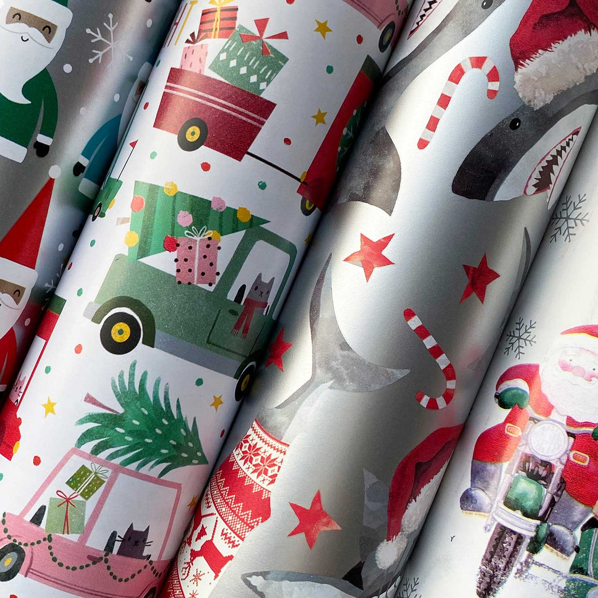 Kids Christmas Wrapping Paper Roll Bundle by Present Paper